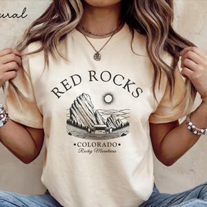 Red Rocks Shirt, Colorado Unisex T-Shirt, Red Rocks Amphitheatre Gift Souvenir, Denver Tee