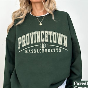 Provincetown sweatshirt, Provincetown crewneck pullover, Massachusetts Travel clothing gifts souvenir Unisex sweater him her