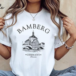 Bamberg Shirt, Germany Unisex T-Shirt, Bavarian Tee Gift Souvenir, Germanian Souvenir Altes Rathaus