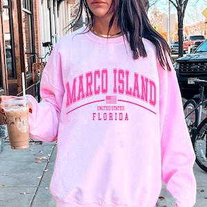 Marco Island sweatshirt, Marco Island crewneck Pullover, Florida Vacation gifts souvenir, Unisex men womens him her