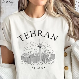Tehran Comfort Colors® Tee Shirt, Iran Unisex Shirt, Tehran T-Shirt Travel Gift Souvenir, Iran Holiday Tee
