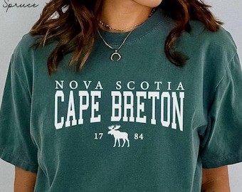 Cape Breton Comfort Colors Tee Shirt, Canada Vacation Tshirt, Nova Scotia Gift Souvenir, Cape Breton Holiday Shirt