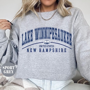 Lake Winnipesaukee Sweatshirt: New Hampshire Vacation Souvenir