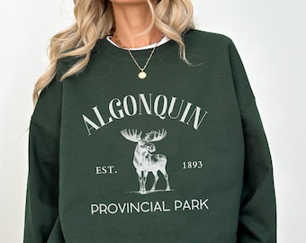 Algonquin provincial park sweatshirt crewneck, Algonquin shirt tee ,Ontario gifts souvenir, Canada Apparel clothing, Unisex men women