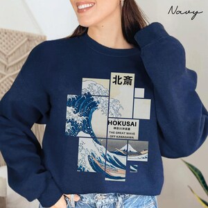 Hokusai sweatshirt,The Great Wave off Kanagawa Katsushika Hokusai pullover,Hokusai Art Retro  Aesthetic Painter Unisex pullover