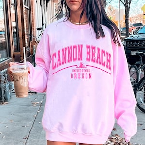 Cannon Beach sweatshirt, Cannon Beach crewneck Pullover, Oregon Vacation gifts souvenir, Unisex men womens him her