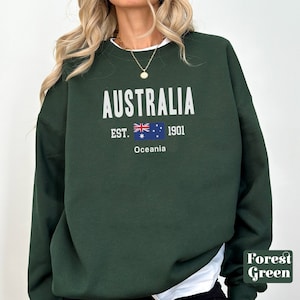 Australia sweatshirt, Australia Flag sweater crewneck, Australia Unisex pullover, Australia gifts souvenir