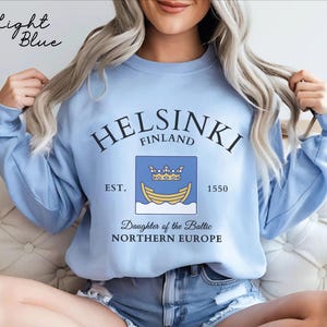 Helsinki sweatshirt, Finland Flag sweater crewneck , Finland SISU Unisex pullover hoodie, Finnish gifts souvenir