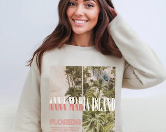 Anna Maria Island sweatshirt, Florida crewneck sweater, Anna Maria Island Unisex pullover hoodie, Florida souvenir gifts,