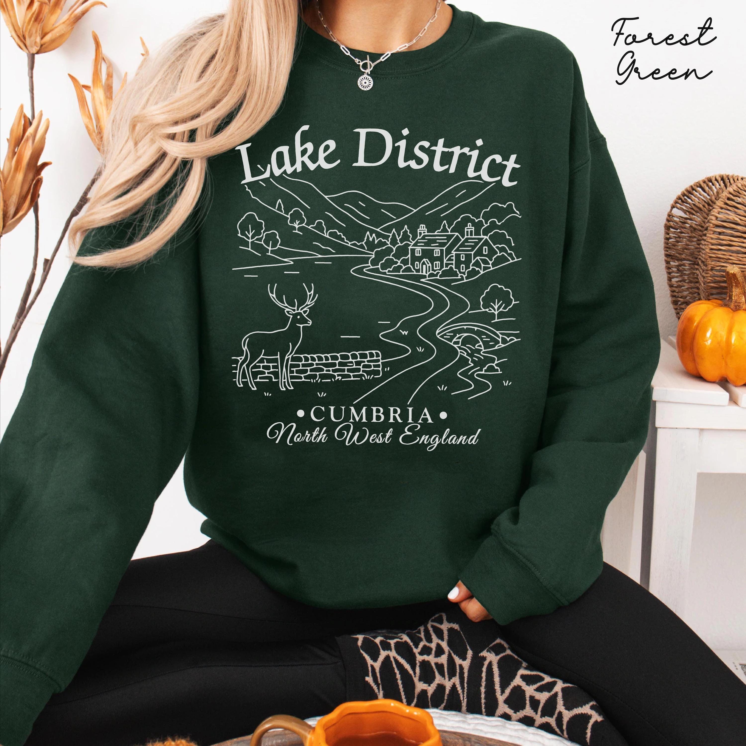 Lake District Sweatshirt, England Crewneck Sweater, Lake District