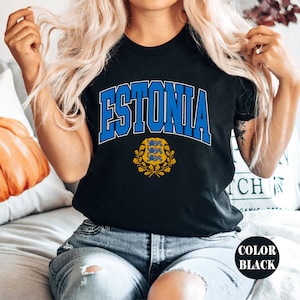 Estonia flag Tshirt, Unisex  Estonia Shirt, Estonian Gifts, Estonian tee gifts souvenir