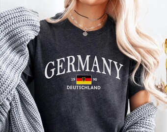 Germany Shirt, German Unisex Flag Tshirt, Berlin Travel tee Gifts Souvenir