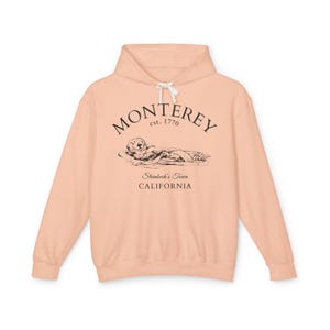 Monterey Comfort Colors® 1467 hoodie, California sweater hoodie , Monterey Unisex pullover hoodie, Californian gifts souvenir image 6