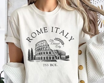 T-shirt Rome Comfort Colors®, chemise unisexe Italie, T-shirt Rome cadeau de voyage souvenir, T-shirt de vacances italien