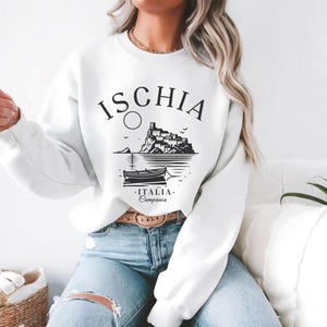 Ischia Italy sweatshirt, Italia crewneck pullover, Ischia Island Italia sweater, Italy gifts souvenir,Campania holiday