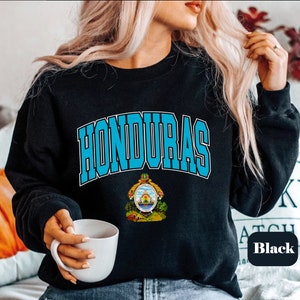 Honduras Sweatshirt, Honduras Flag Crewneck Pullover, Honduran Gifts souvenir , Honduran sweater