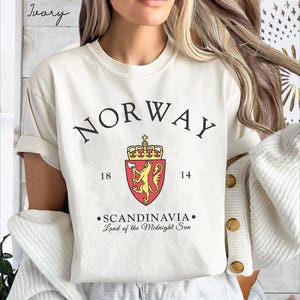 Norway Comfort Colors® Tee Shirt, Norwegian Unisex Shirt, Norway flag T-Shirt Travel Gift Souvenir, Norwegian Holiday Tee