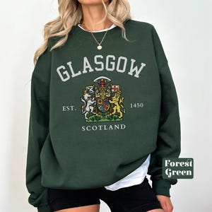 Glasgow sweatshirt,Glasgow Flag Scotland sweater,United Kingdom hoodie pullover,Soft Cozy  Glasgow gift souvenir