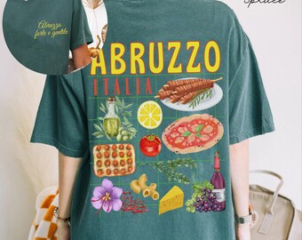 Abruzzo Comfort Colors® Tee Shirt, Italia Tshirt, Abruzzo Italy