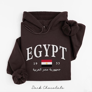 Egypt hoodie, Egyptian Flag Hooded Sweatshirt, Egypt Holiday pullover, Nile Travel Gift Souvenir