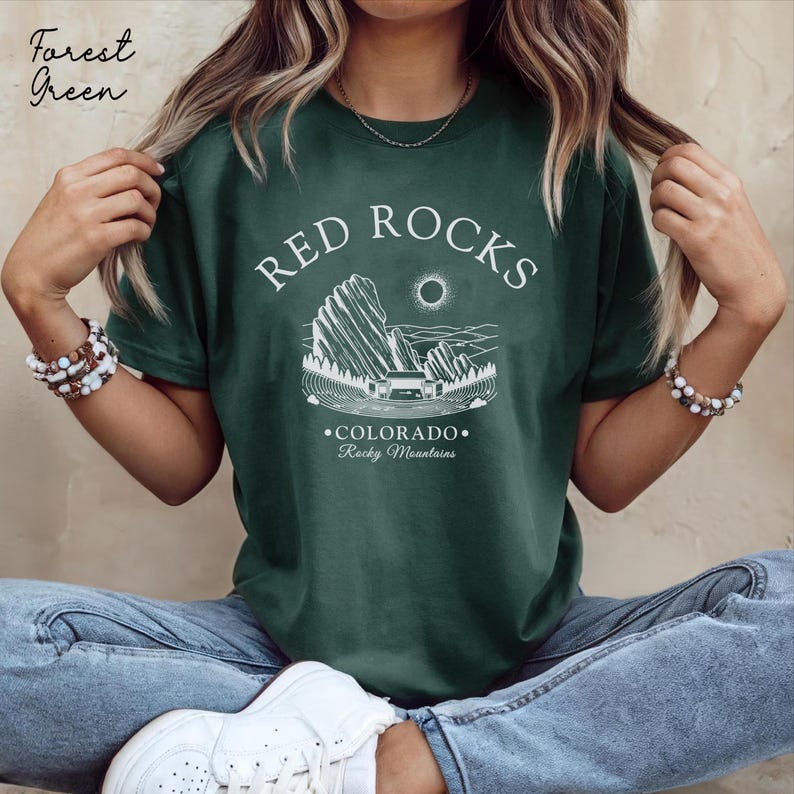 Red Rocks Amphitheater Shirts Red Rocks Shirt, Colorado Unisex T-shirt, Red Rocks Amphitheatre Gift ...