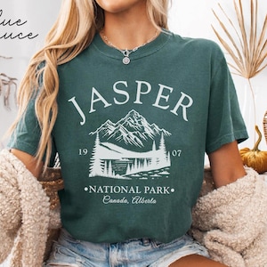 Jasper National Park Comfort Colors Shirt, Alberta Tshirt, Alberta T-Shirt, Canadian Rockies  Travel Gifts Souvenir, Canada Holiday Tee