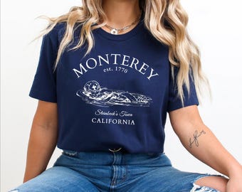 Monterey otter shirt, California tshirt, Monterey Unisex tee, Californian gifts souvenir