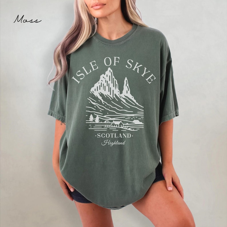 Isle of Skye Comfort Colors® T-Shirt, Schottland Unisex Shirt, Skye Reisegeschenk Souvenir, schottisches T-Shirt Bild 7