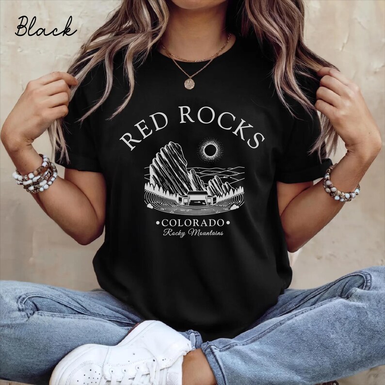 Red Rocks Amphitheater Shirts Red Rocks Shirt, Colorado Unisex T-shirt, Red Rocks Amphitheatre Gift ...