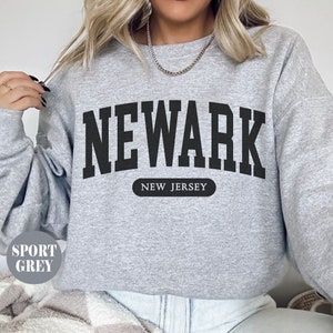 Newark Sweatshirt, Newark New Jersey Crewneck crewneck ,Newark Unisex pullover,New Jersey Sweater,New Jersey Gifts souvenir