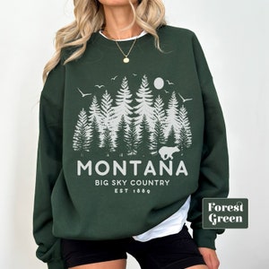 Montana sweatshirt,  Montana crewneck pullover, Montana  sweater, Montana gift souvenir