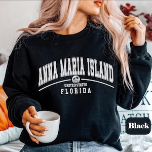 Sudadera de Anna Maria Island, jersey de cuello redondo de Anna Maria Island, regalos de recuerdo de vacaciones en Florida, unisex para hombres y mujeres, para él y para ella