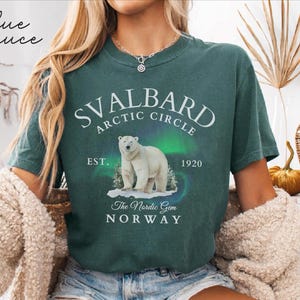 Svalbard Norway Comfort Colors® Tee Shirt, Norway Unisex Shirt, Svalbard T-Shirt Travel Gift Souvenir, Norway Holiday Tee