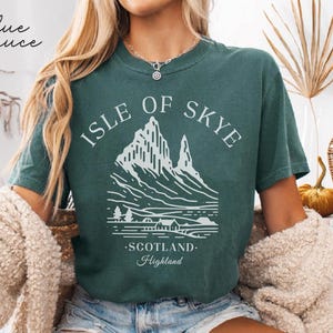 Isle of Skye Comfort Colors® T-Shirt, Schottland Unisex Shirt, Skye Reisegeschenk Souvenir, schottisches T-Shirt Bild 4