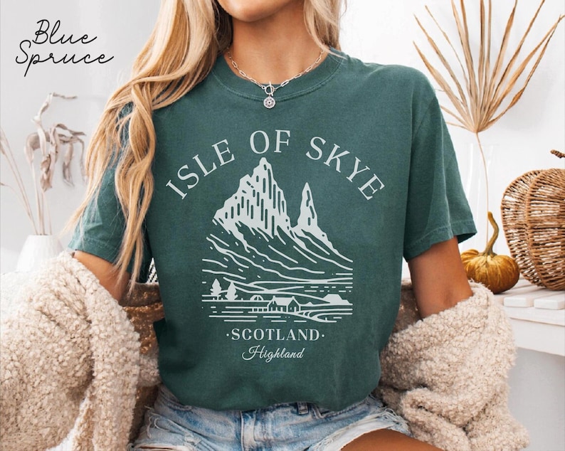 Isle of Skye Comfort Colors® T-Shirt, Schottland Unisex Shirt, Skye Reisegeschenk Souvenir, schottisches T-Shirt Bild 4