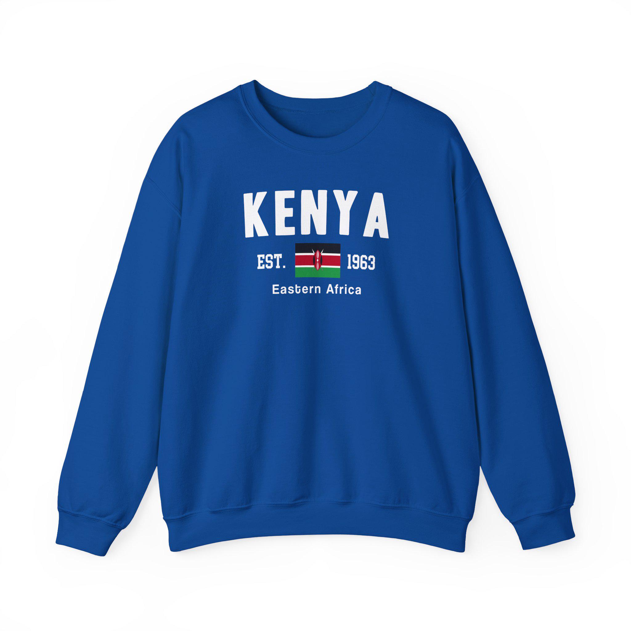 Kenya様 Kenya Sweatshirt, Kenya Flag Sweater Crewneck, Kenya Unisex
