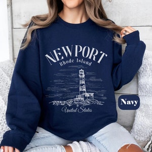 Newport Rhode Island Sweatshirt,  Rhode Island  sweater Crewneck , Newport Unisex  Pullover, Newport Souvenir gifts