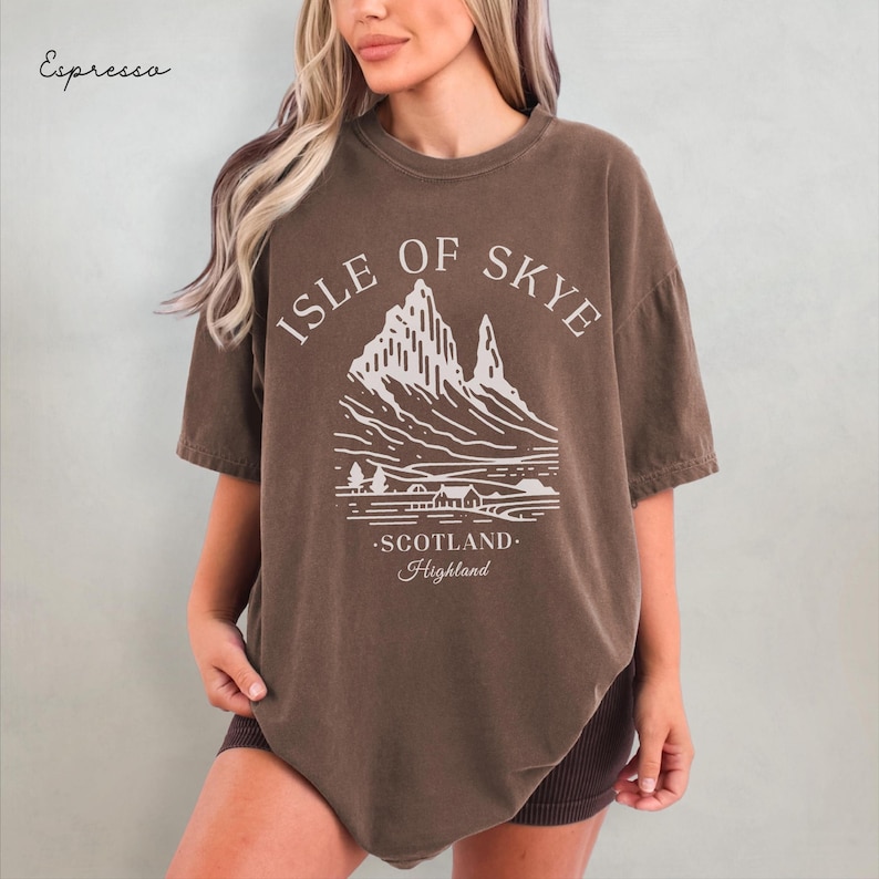 Isle of Skye Comfort Colors® T-Shirt, Schottland Unisex Shirt, Skye Reisegeschenk Souvenir, schottisches T-Shirt Bild 6