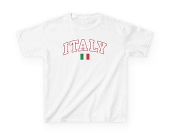 Italy Baby Tee Y2K Style, Italian flag shirt souvenir,