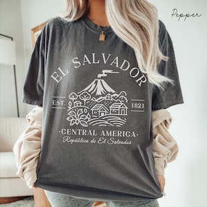 El Salvador Comfort Colors® Tee Shirt, Central America Unisex Shirt, El Salvador Travel Gift Souvenir, Salvadoran Tee