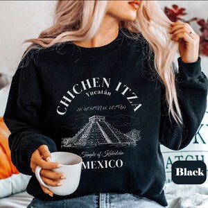 Chichen Itza Mexico Sweatshirt shirt tee,Womens El Castillo Chichen Itza Yucatán Crewneck sweater tshirt,Mayan Ruins Unisex pullover,Pyramid