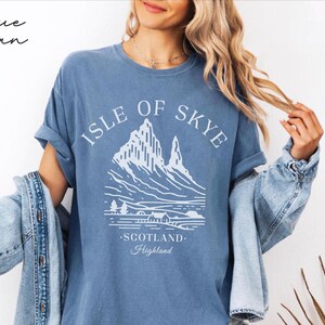 Isle of Skye Comfort Colors® T-Shirt, Schottland Unisex Shirt, Skye Reisegeschenk Souvenir, schottisches T-Shirt Bild 3
