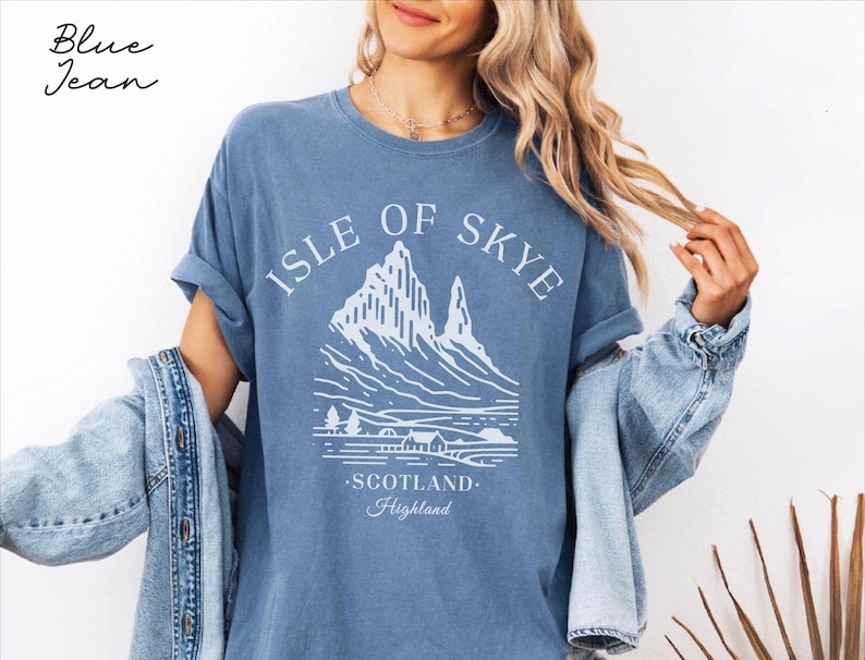 Isle of Skye Comfort Colors® T-Shirt, Schottland Unisex Shirt, Skye Reisegeschenk Souvenir, schottisches T-Shirt Bild 3