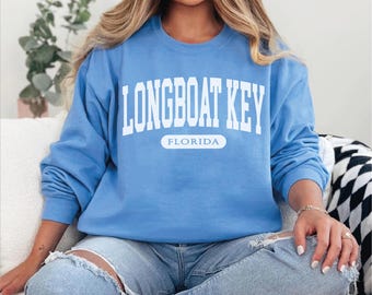Longboat Key Sweatshirt,  Florida Crewneck pullover,Unisex Florida Sweater,Florida souvenir