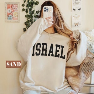 Israel sweatshirt,Israel vacation sweater,Soft Cozy unisex  Israel college pullover,Unisex for men women