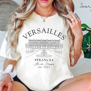 Versailles Comfort Colors® Tee Shirt, France Unisex Shirt, Versailles T-Shirt Travel Gift Souvenir, France Holiday Tee