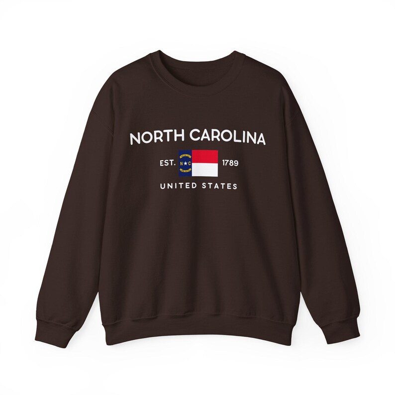 North Carolina sweatshirt, North Carolina Flag sweater crewneck, North Carolina Unisex pullover, North Carolina gifts souvenir image 7