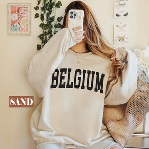 Belgische sweater, Belgische trui, Belgische uniseks trui met capuchon,