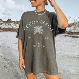 Cocoa Beach Comfort Colors® Tee Shirt, Florida Unisex Shirt, Cocoa Beach T-Shirt Travel Gift Souvenir, FL Holiday Tee