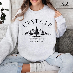 Upstate sweatshirt, Upstate sweater crewneck, New York Unisex pullover hoodie, New York gifts souvenir